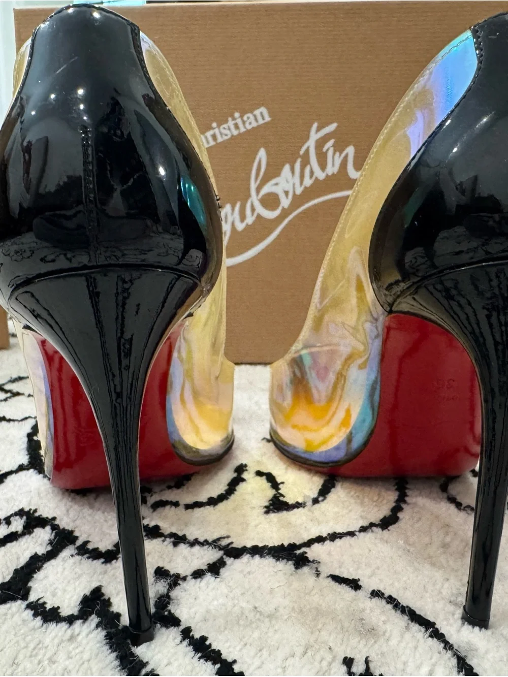 Christian Louboutin Debout Iridescent Pumps size 36/6 - Picture 6 of 9